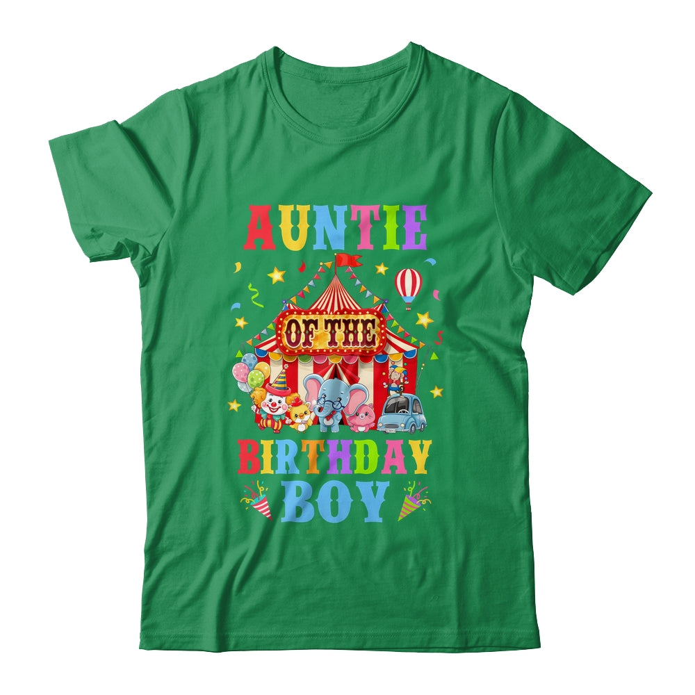 Auntie Of The Birthday For Boy Circus Carnival Theme Party Shirt & Hoodie | siriusteestore