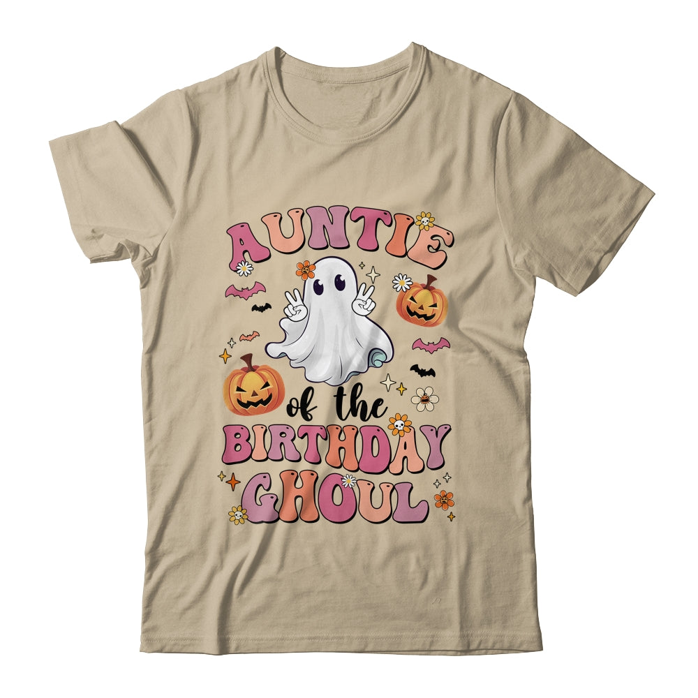Auntie Of The Birthday Ghoul Halloween Bday Boys Girls Ghost Shirt & Hoodie | siriusteestore