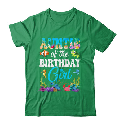 Auntie Of The Birthday Girl Sea Fish Ocean Aquarium Party Shirt & Hoodie | siriusteestore