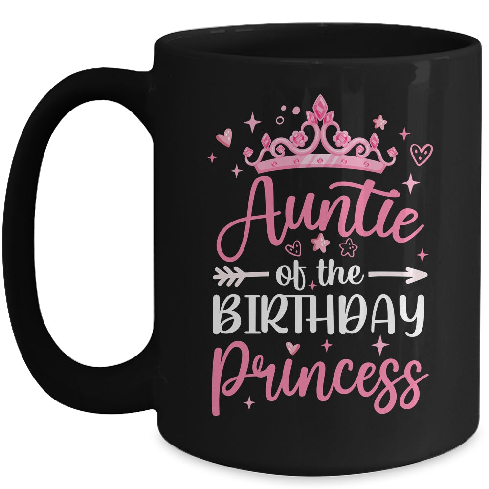 Auntie Of The Birthday Princess Birthday Girl Kid Family Mug | siriusteestore