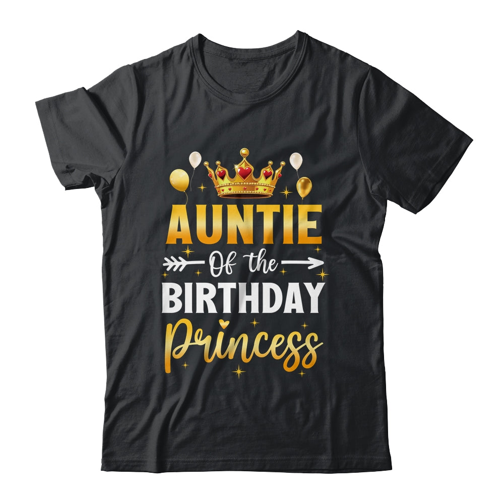 Auntie Of The Birthday Princess Birthday Girl Party Family Shirt & Hoodie | siriusteestore