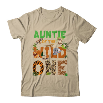 Auntie Of The Birthday Wild One Safari Birthday Boy Family Shirt & Hoodie | siriusteestore