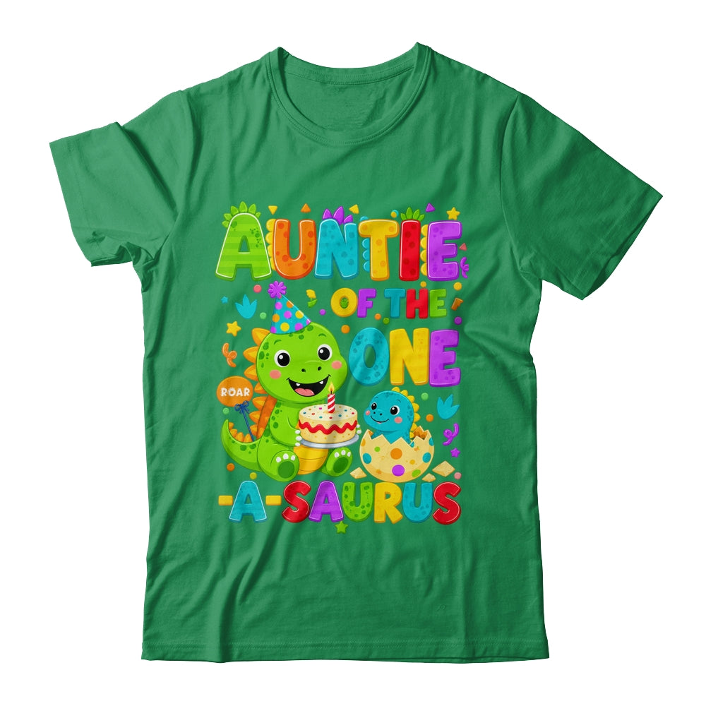 Auntie Of The One-A-Saurus 1St Birthday Boy T-Rex Dinosaur Shirt & Hoodie | siriusteestore
