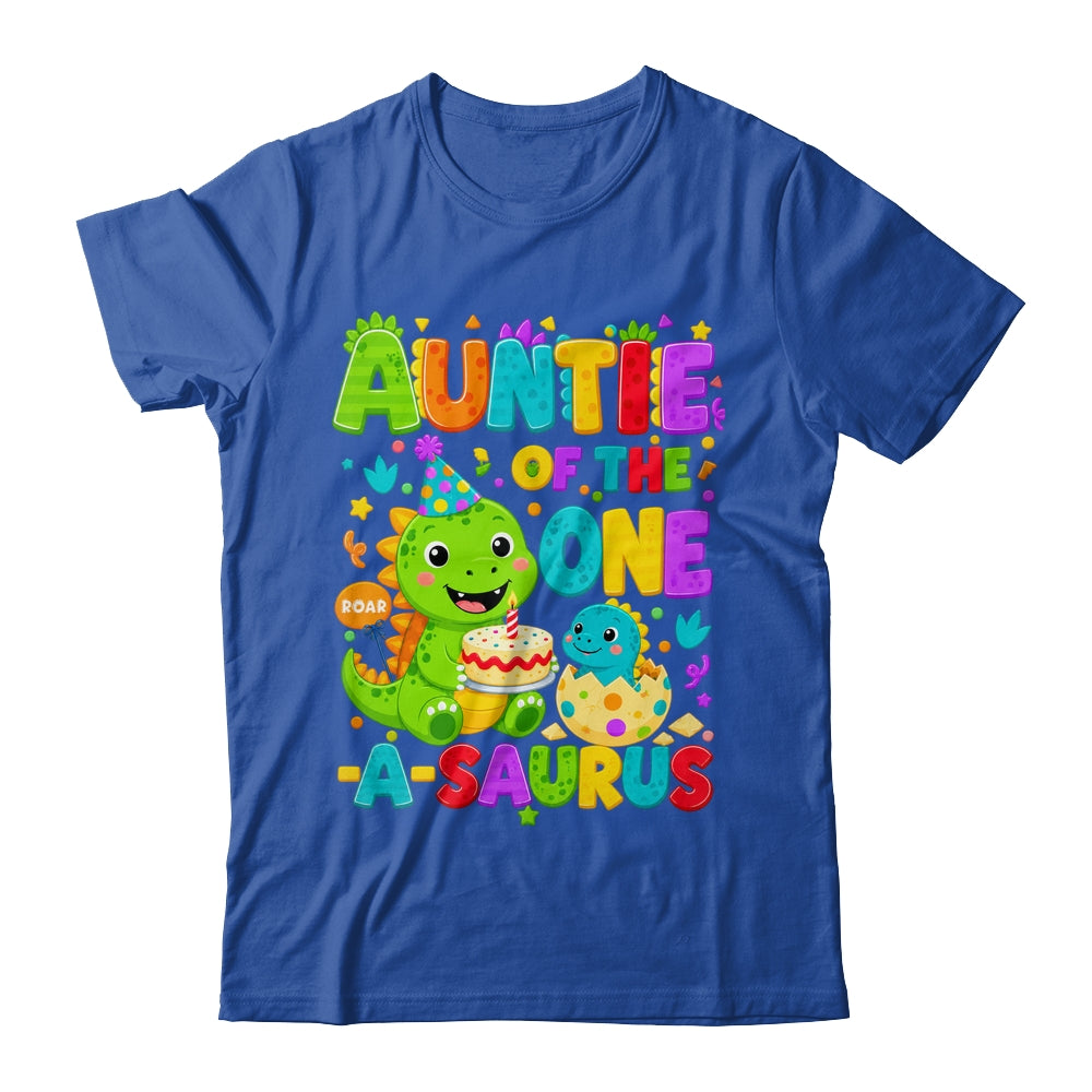 Auntie Of The One-A-Saurus 1St Birthday Boy T-Rex Dinosaur Shirt & Hoodie | siriusteestore