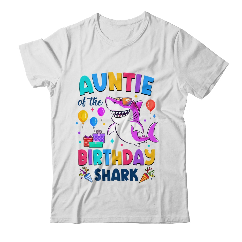 Auntie Of The Shark Birthday Family Matching Party Kids Shirt & Hoodie | siriusteestore