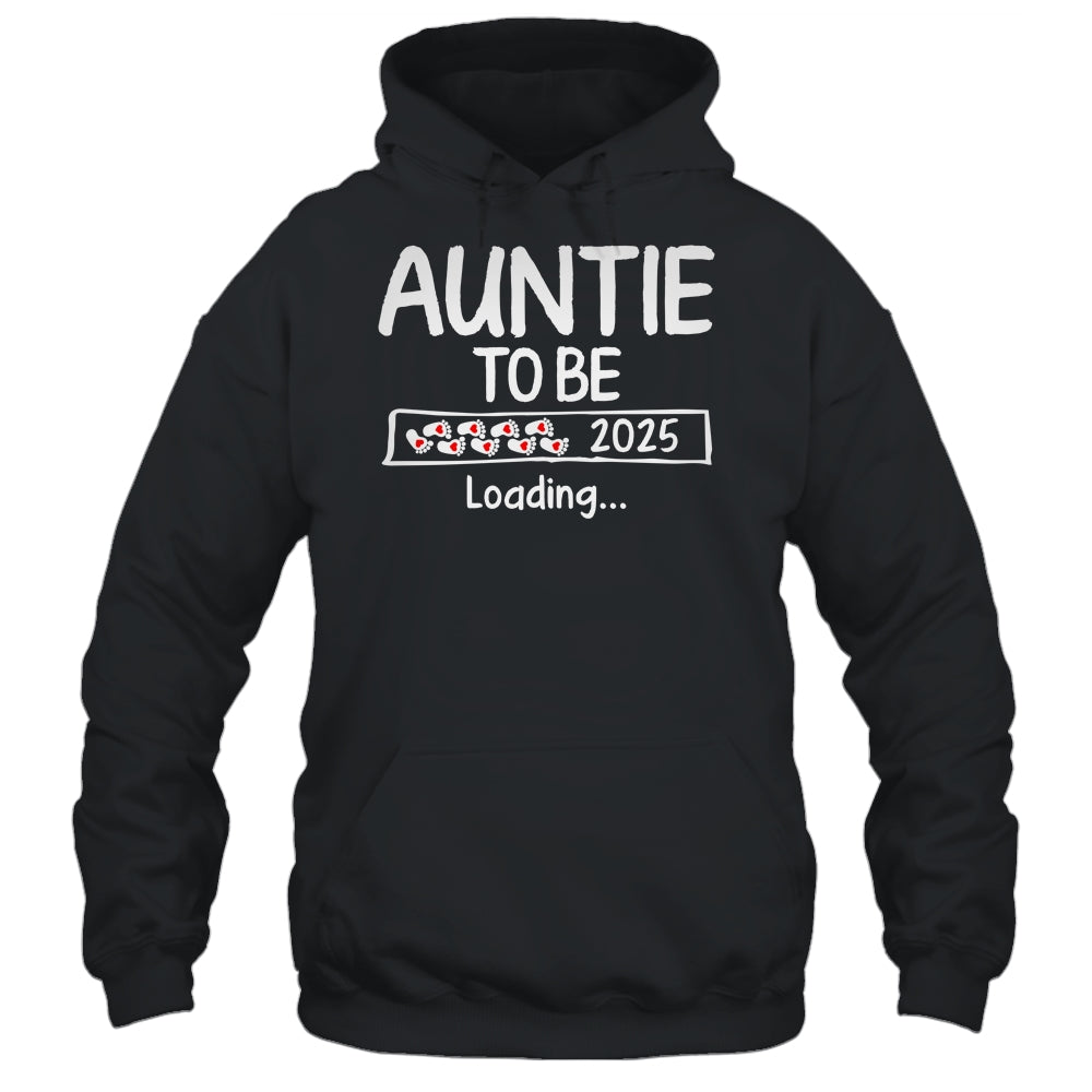 Auntie To Be 2025 Loading Promoted To Auntie Est 2025 Shirt & Tank Top | siriusteestore
