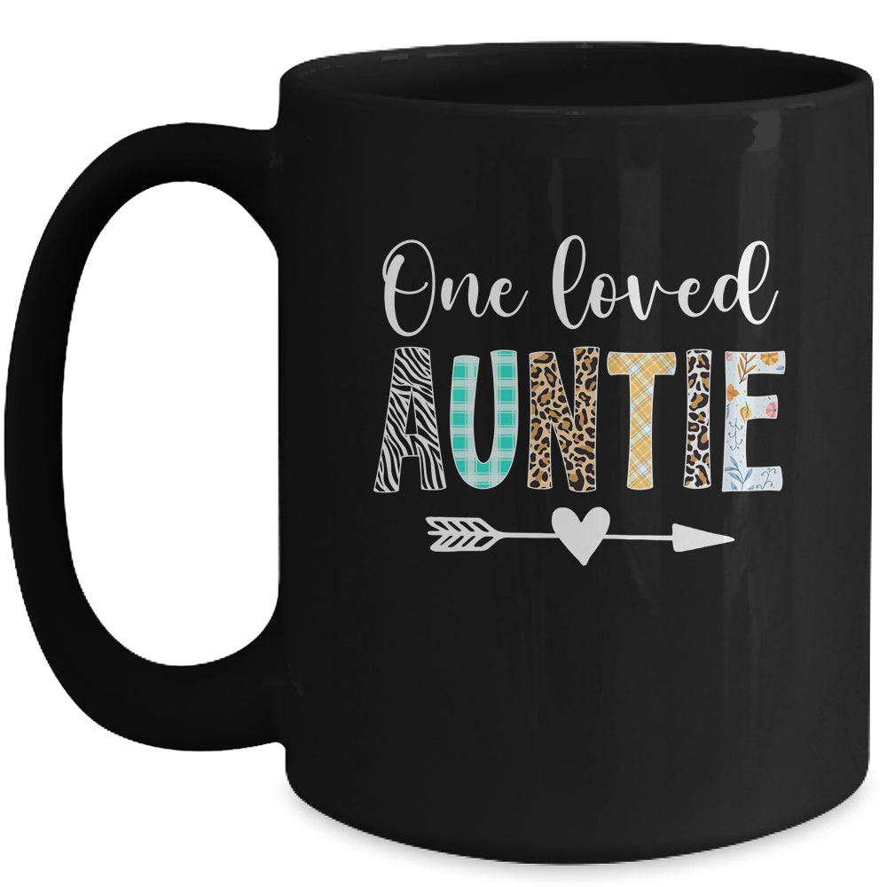 Auntie Women Cute Design One Loved Auntie Mother's Day Mug | siriusteestore