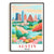 Austin Print Travel Poster Nature Texas City Souvenir Wall Art Landscape Painting Picture Suitable For Home Room Living Room Office Bedroom Decor Unframed | siriusteestore