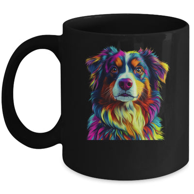 Australian Shepherd Dog Colorful Face Dog Lover Men Women Mug | siriusteestore