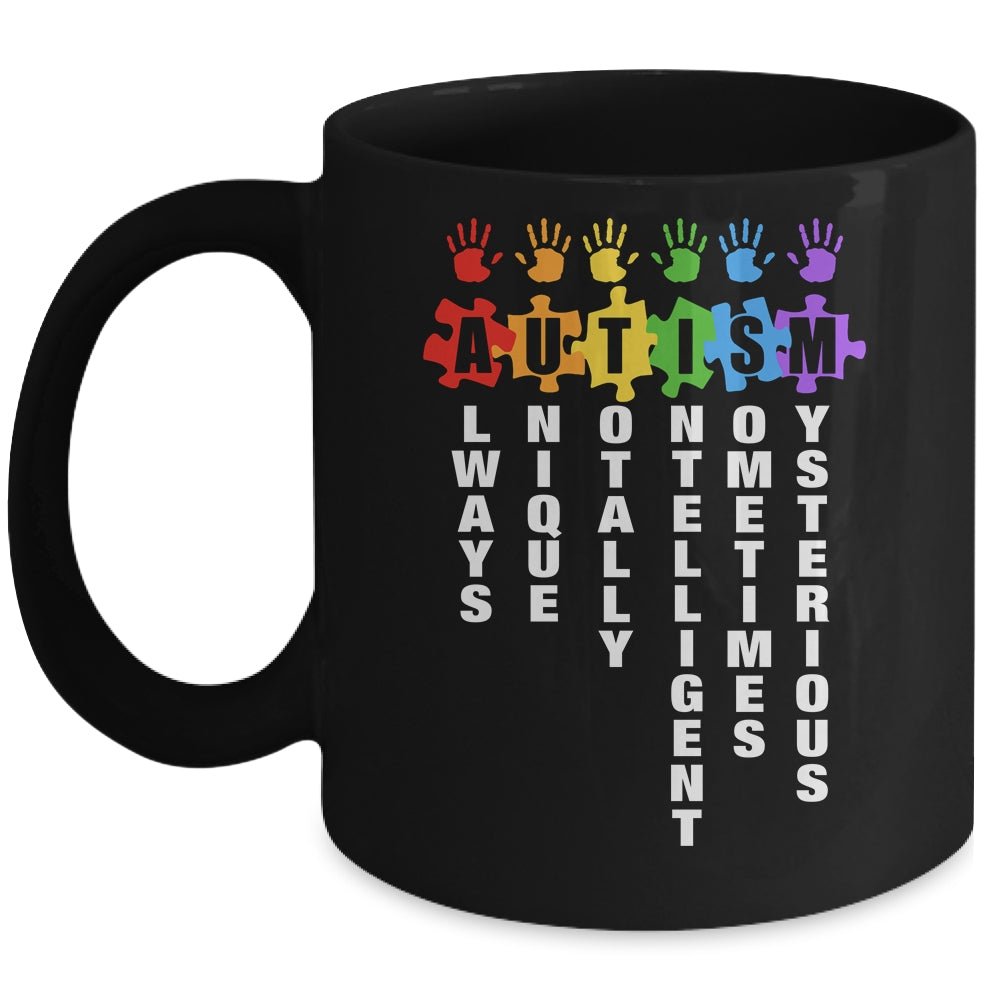 Autism Always Unique Totally Intelligent Autism Awareness Month Mug | siriusteestore
