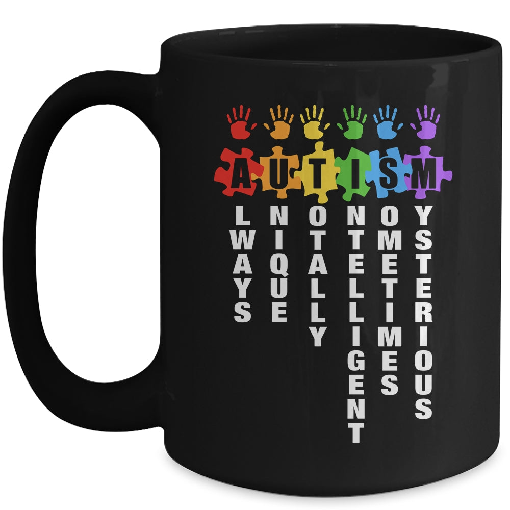 Autism Always Unique Totally Intelligent Autism Awareness Month Mug | siriusteestore