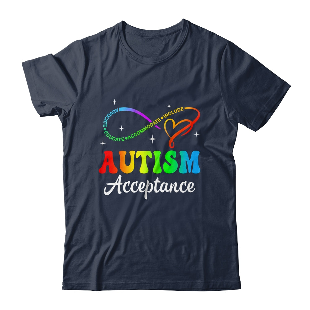 Autism Awareness Acceptance Infinity Symbol Men Women Kid Shirt & Tank Top | siriusteestore