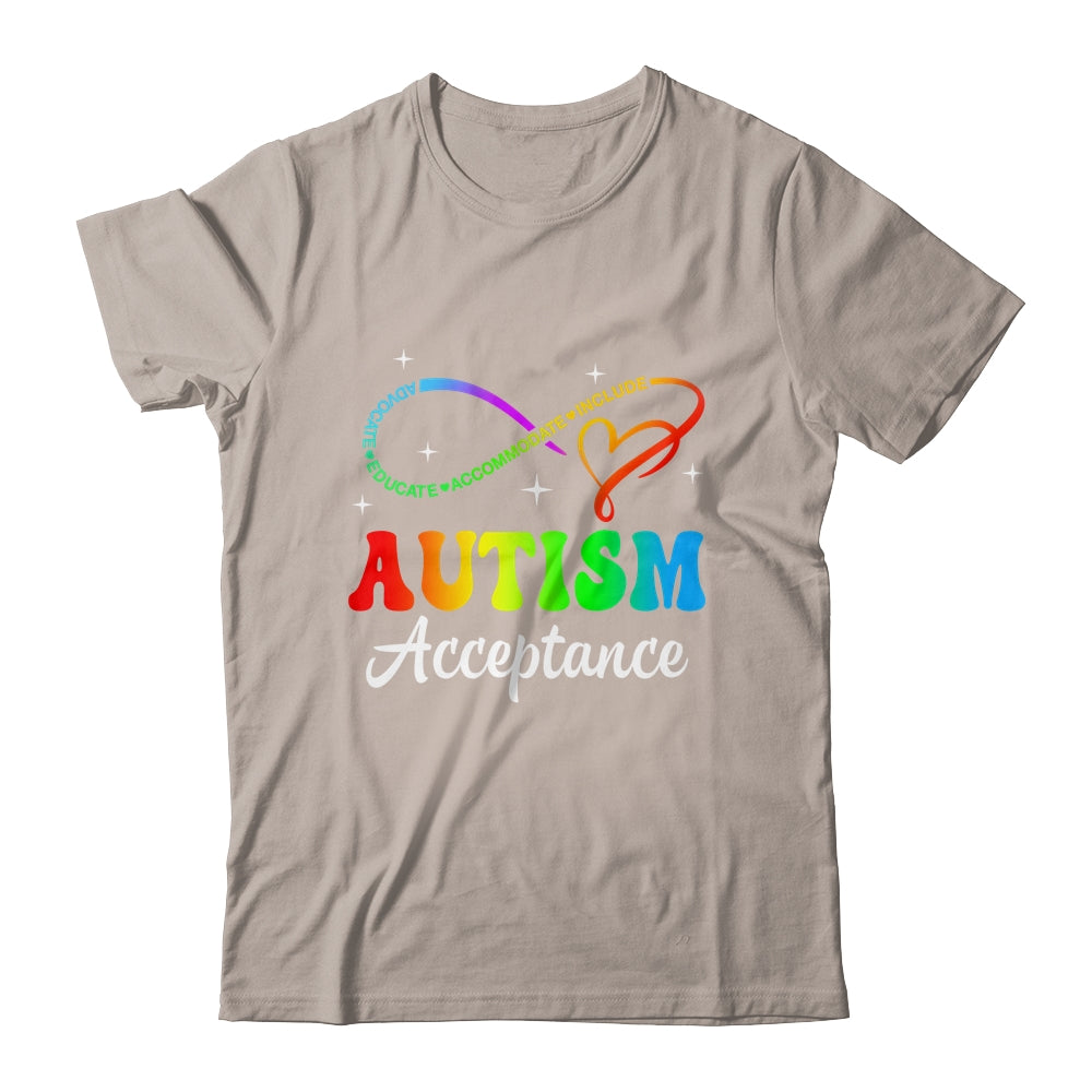 Autism Awareness Acceptance Infinity Symbol Men Women Kid Shirt & Tank Top | siriusteestore