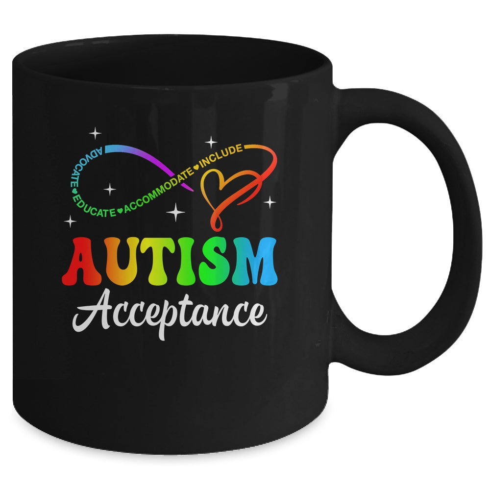 Autism Awareness Acceptance Infinity Symbol Men Women Kid Mug | siriusteestore