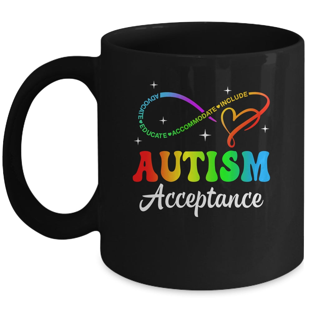 Autism Awareness Acceptance Infinity Symbol Men Women Kid Mug | siriusteestore