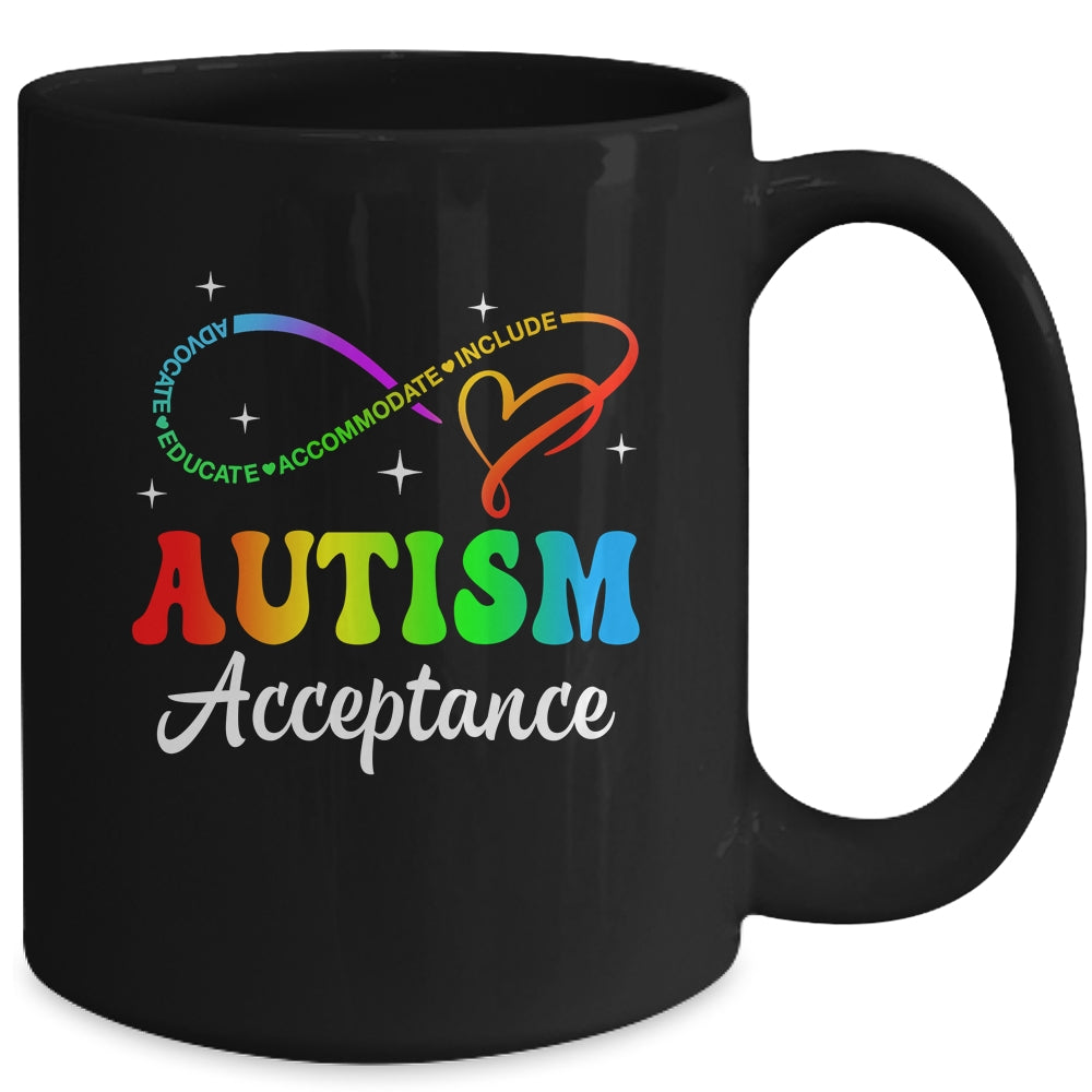 Autism Awareness Acceptance Infinity Symbol Men Women Kid Mug | siriusteestore