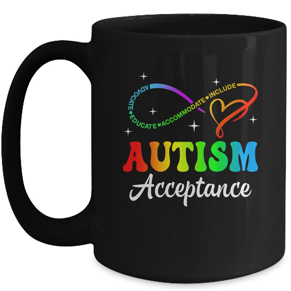 Autism Awareness Acceptance Infinity Symbol Men Women Kid Mug | siriusteestore