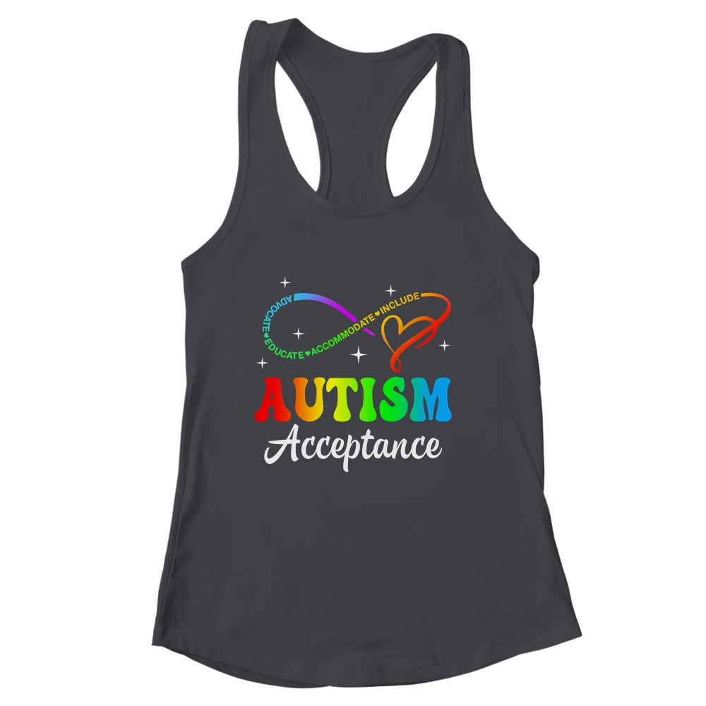 Autism Awareness Acceptance Infinity Symbol Men Women Kid Shirt & Tank Top | siriusteestore