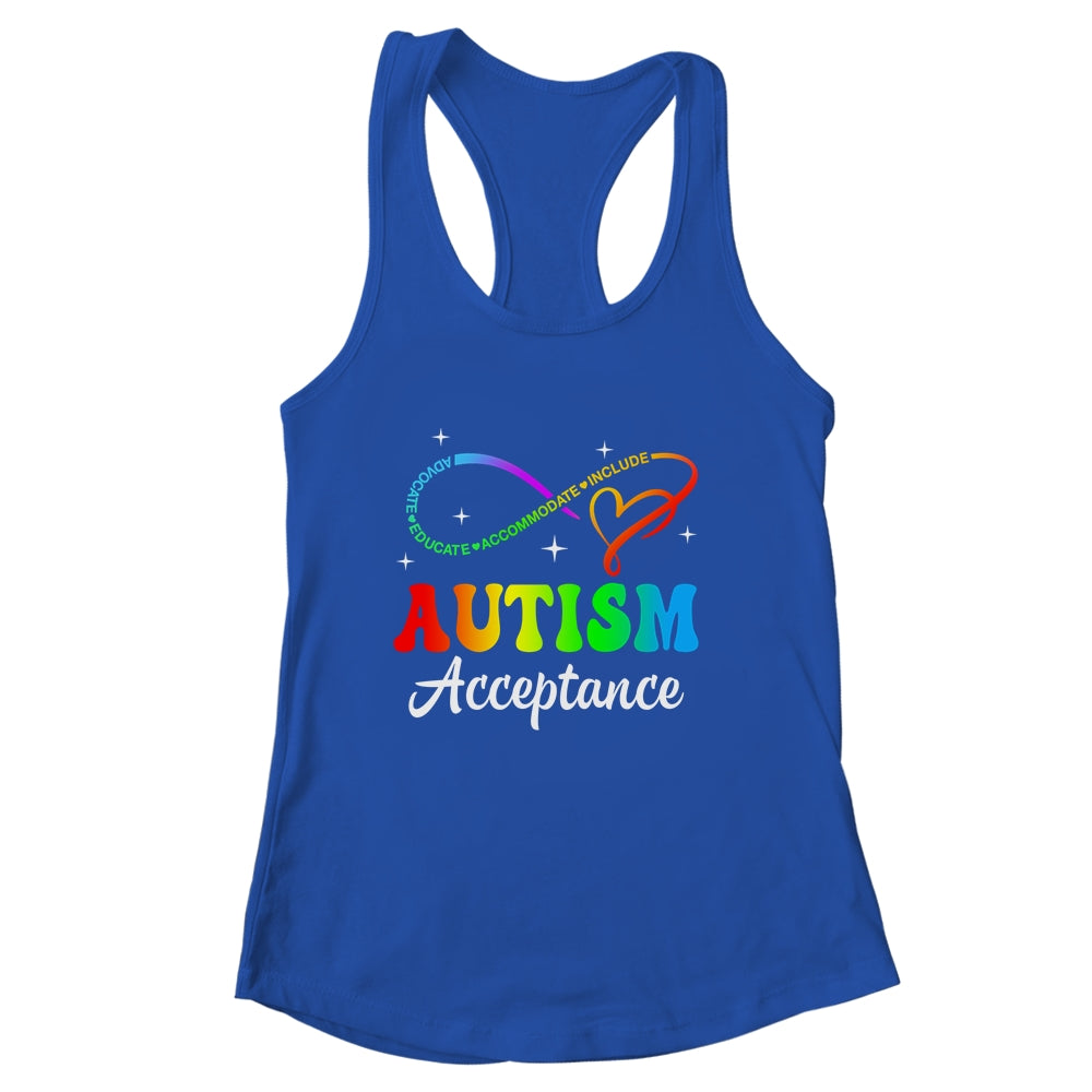 Autism Awareness Acceptance Infinity Symbol Men Women Kid Shirt & Tank Top | siriusteestore