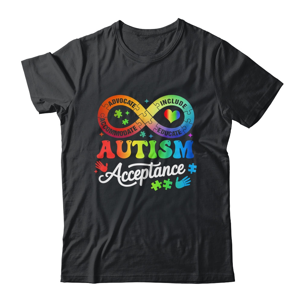 Autism Awareness Acceptance Infinity Symbol Men Women Kids Shirt & Hoodie | siriusteestore