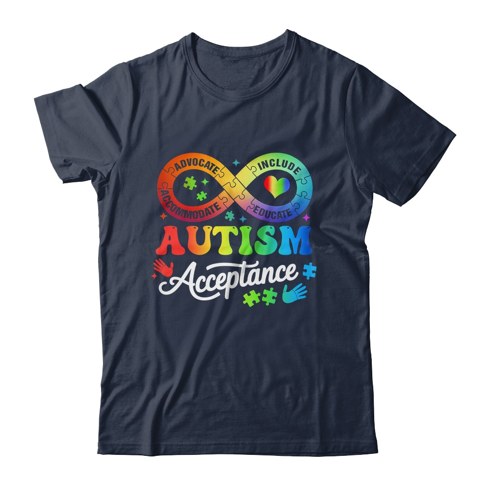 Autism Awareness Acceptance Infinity Symbol Men Women Kids Shirt & Hoodie | siriusteestore