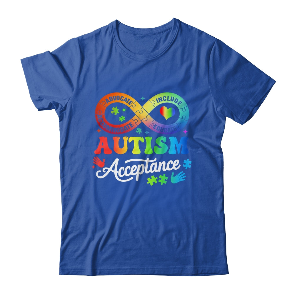Autism Awareness Acceptance Infinity Symbol Men Women Kids Shirt & Hoodie | siriusteestore