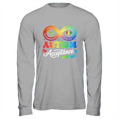 Autism Awareness Acceptance Infinity Symbol Men Women Kids Shirt & Hoodie | siriusteestore
