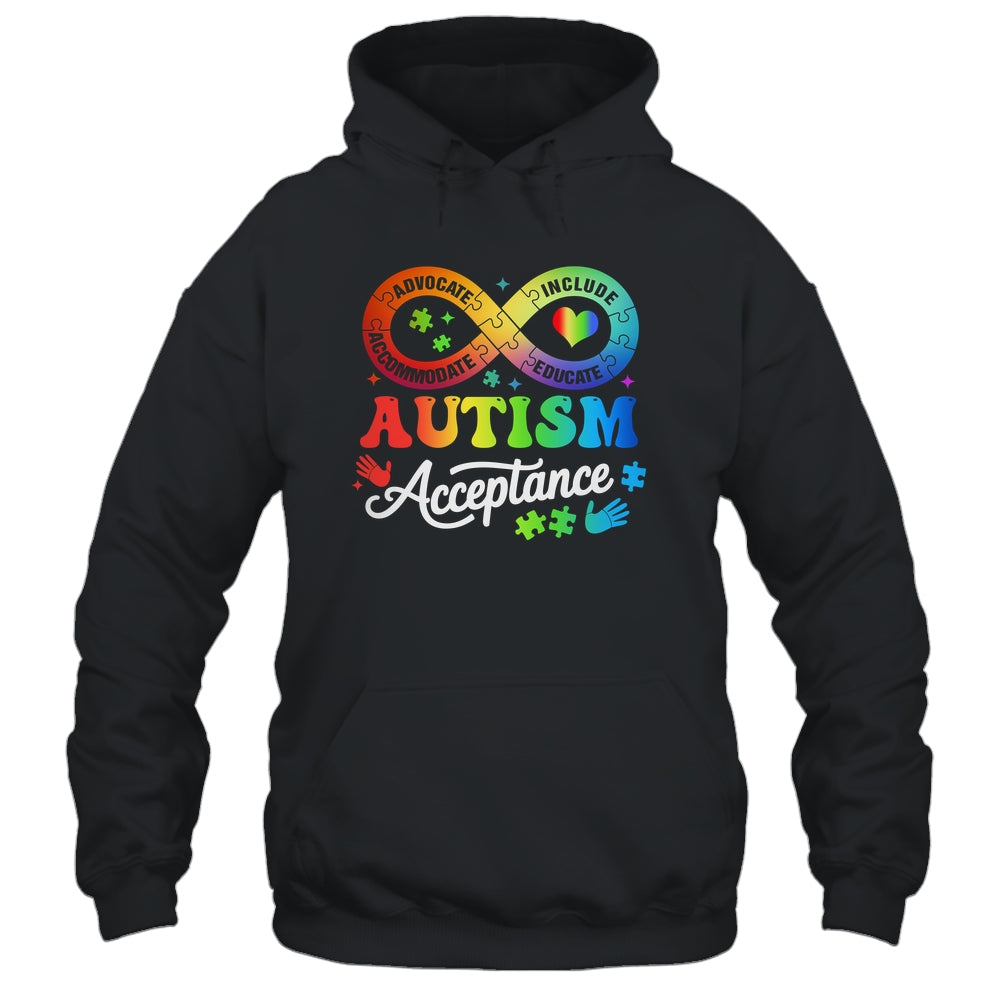 Autism Awareness Acceptance Infinity Symbol Men Women Kids Shirt & Hoodie | siriusteestore