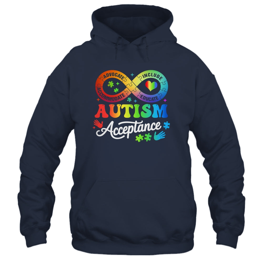 Autism Awareness Acceptance Infinity Symbol Men Women Kids Shirt & Hoodie | siriusteestore
