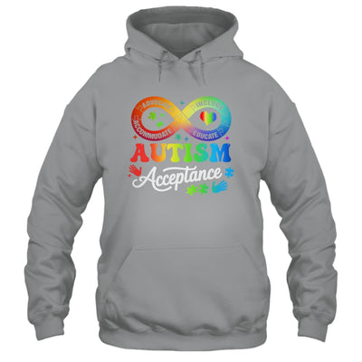 Autism Awareness Acceptance Infinity Symbol Men Women Kids Shirt & Hoodie | siriusteestore