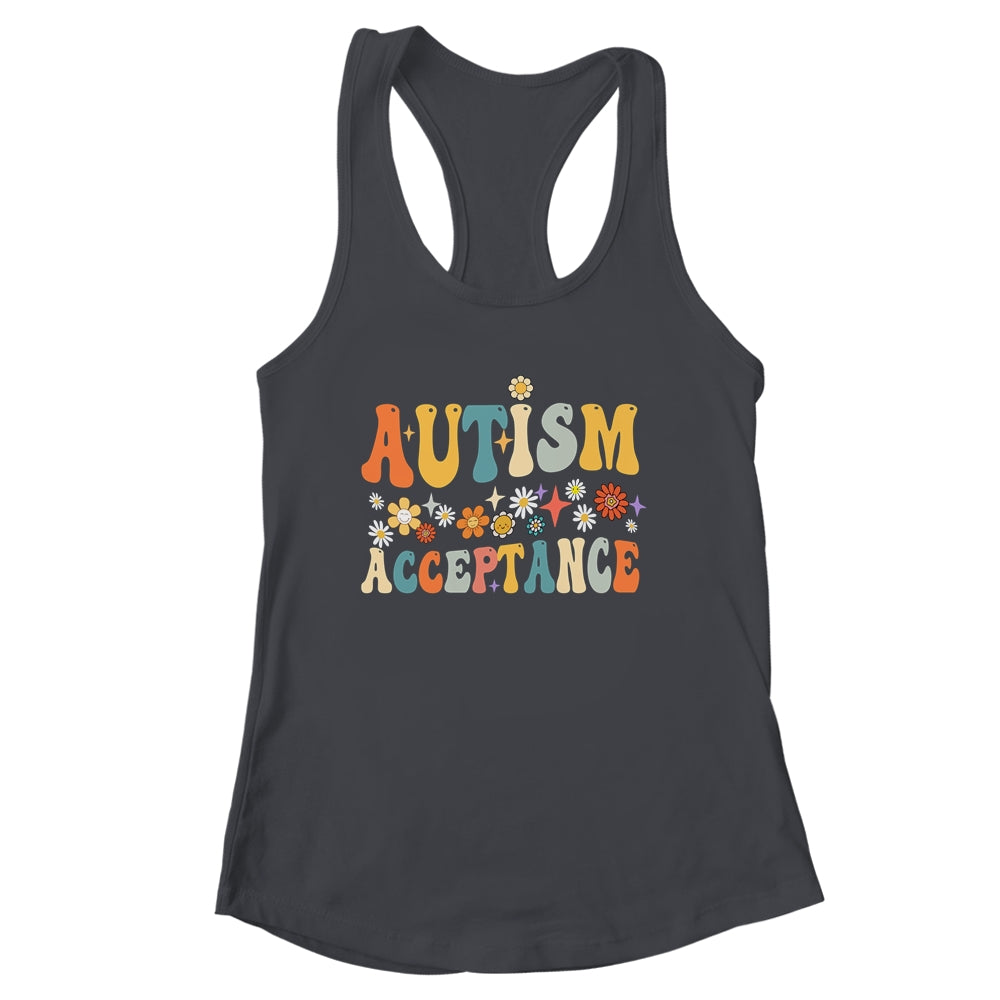 Autism Awareness Acceptance Special Education Teacher Groovy Shirt & Tank Top | siriusteestore