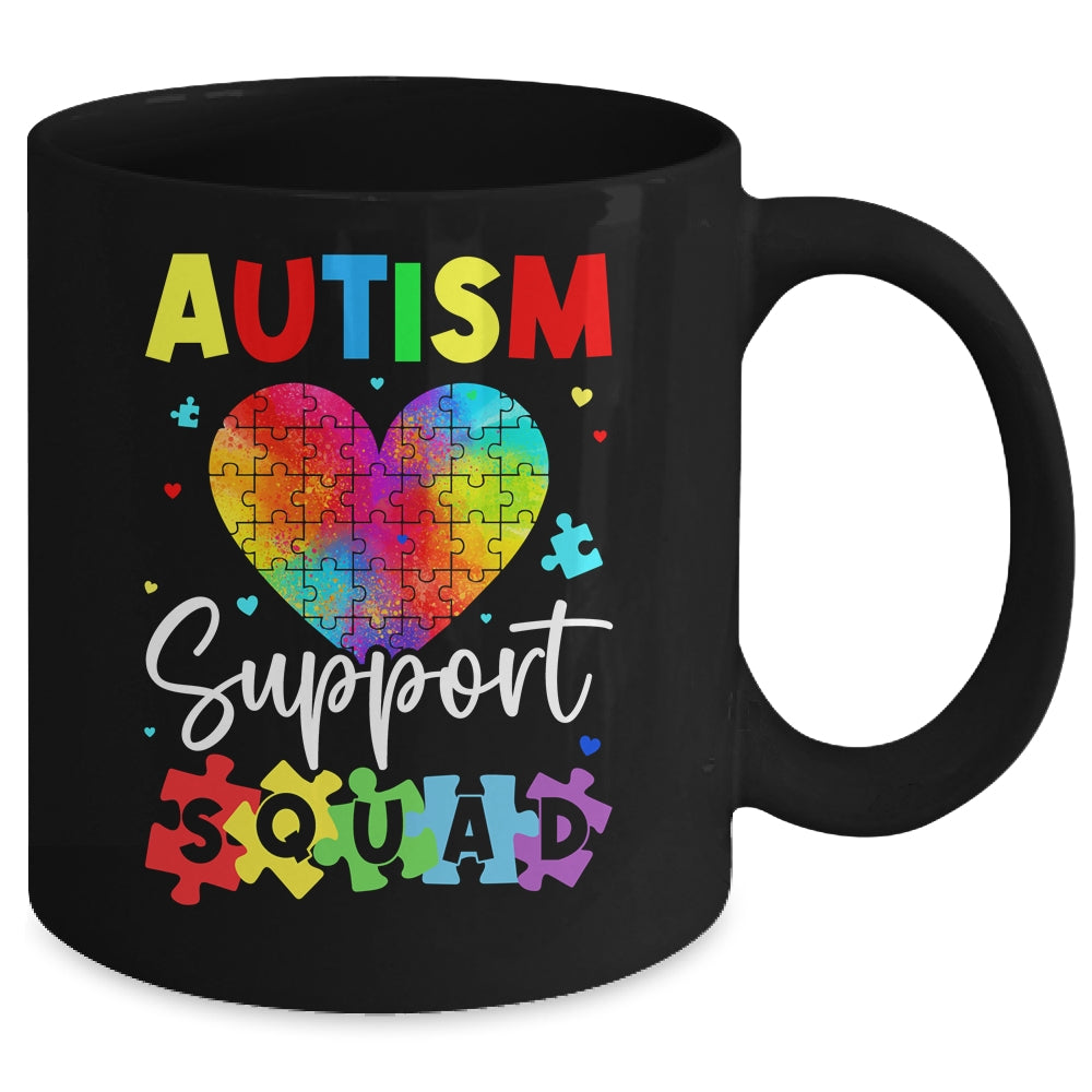 Autism Awareness Autism Squad Support Team Colorful Puzzle Mug | siriusteestore
