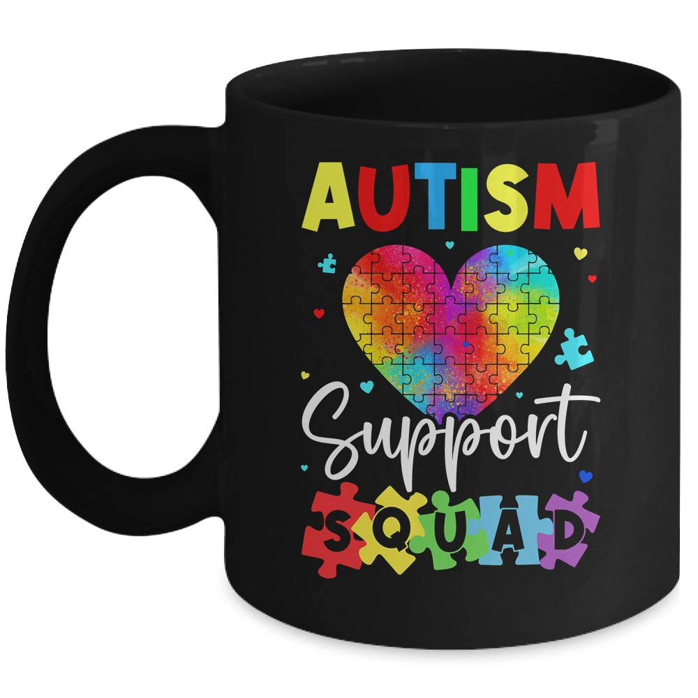 Autism Awareness Autism Squad Support Team Colorful Puzzle Mug | siriusteestore