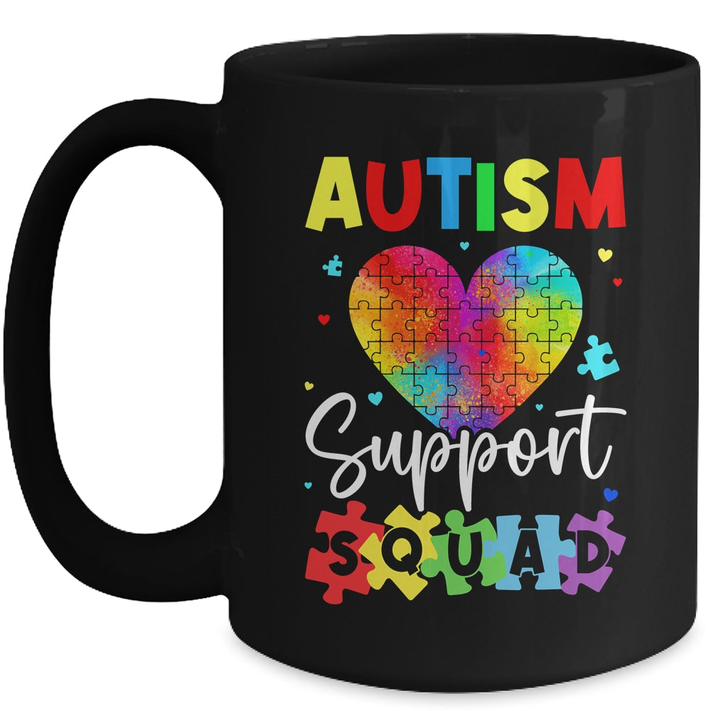 Autism Awareness Autism Squad Support Team Colorful Puzzle Mug | siriusteestore