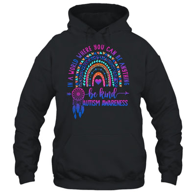 Autism Awareness Be Kind Leopard Rainbow Choose Kindness Shirt & Tank Top | siriusteestore