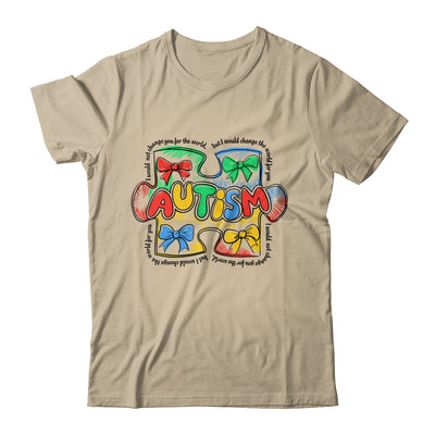 Autism Awareness Coquette Bow Retro Teacher Autism Education Shirt & Hoodie | siriusteestore
