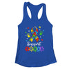 Autism Awareness Month Ribbon Support Squad Womens Kids Shirt & Tank Top | siriusteestore