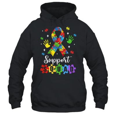 Autism Awareness Month Ribbon Support Squad Womens Kids Shirt & Tank Top | siriusteestore