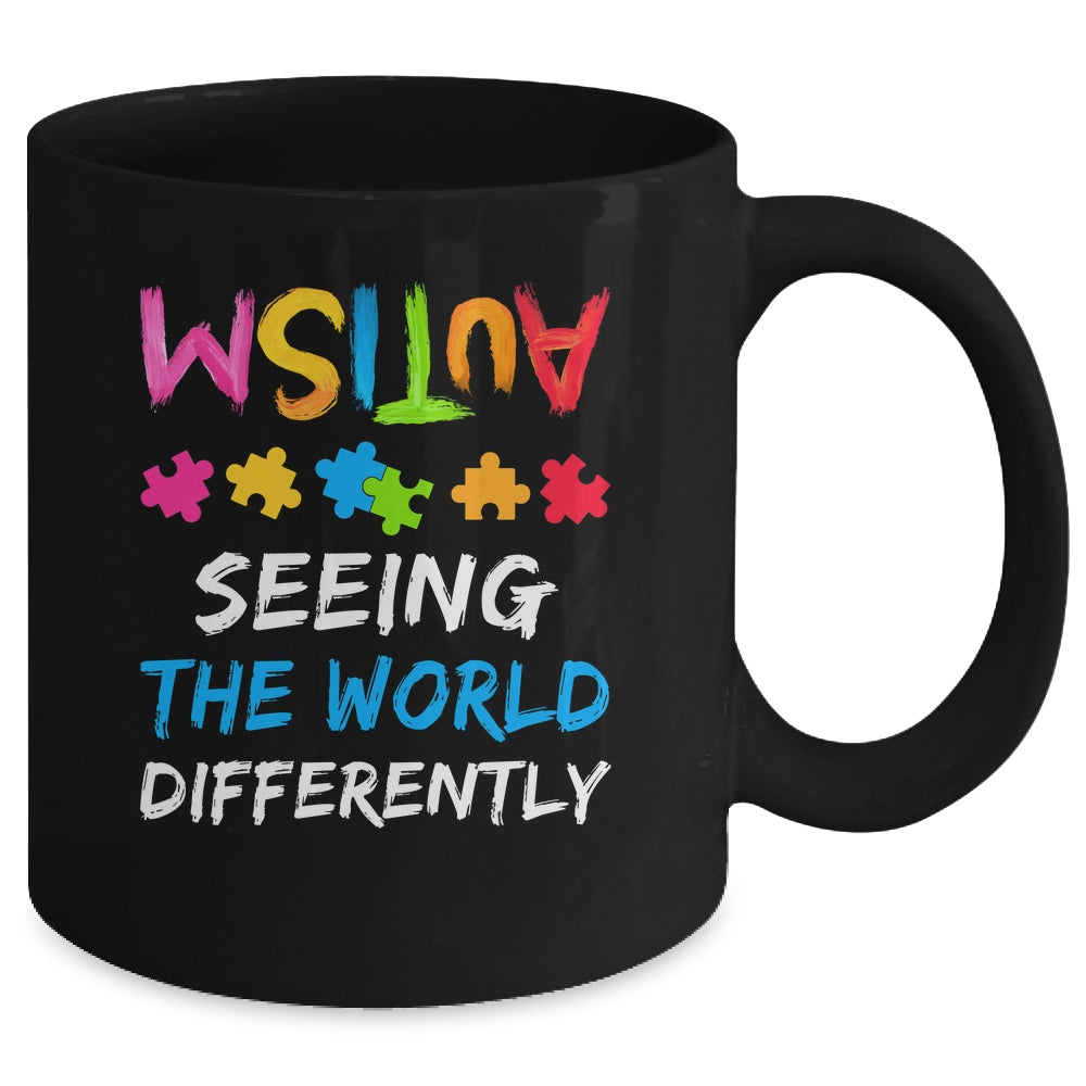 Autism Awareness Month Support Seeing The World Differently Mug | siriusteestore