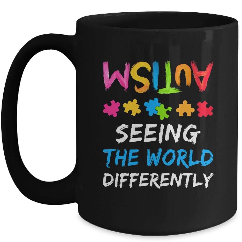 Autism Awareness Month Support Seeing The World Differently Mug | siriusteestore