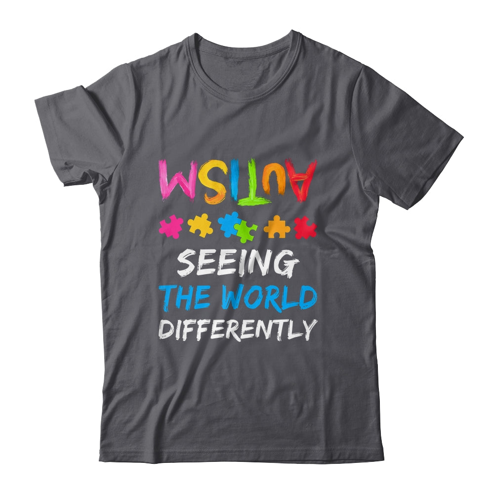Autism Awareness Month Support Seeing The World Differently Shirt & Hoodie | siriusteestore