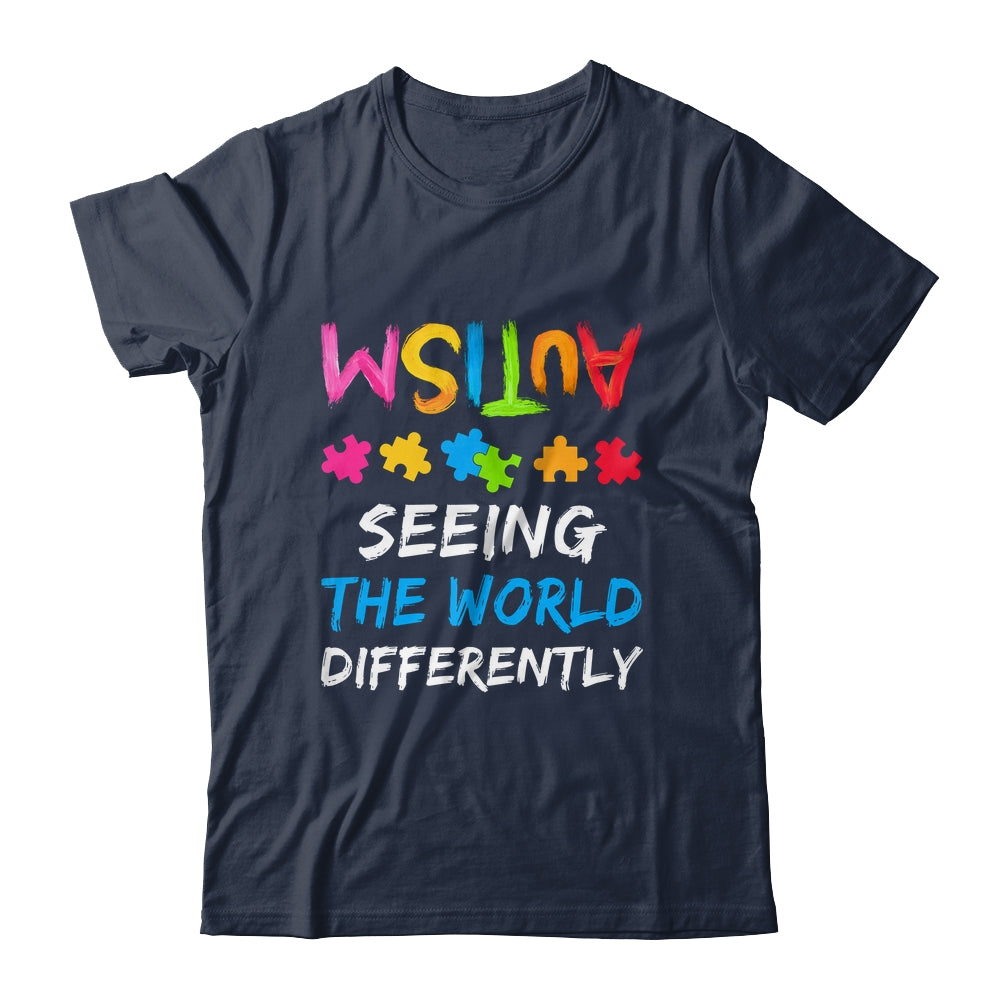 Autism Awareness Month Support Seeing The World Differently Shirt & Hoodie | siriusteestore