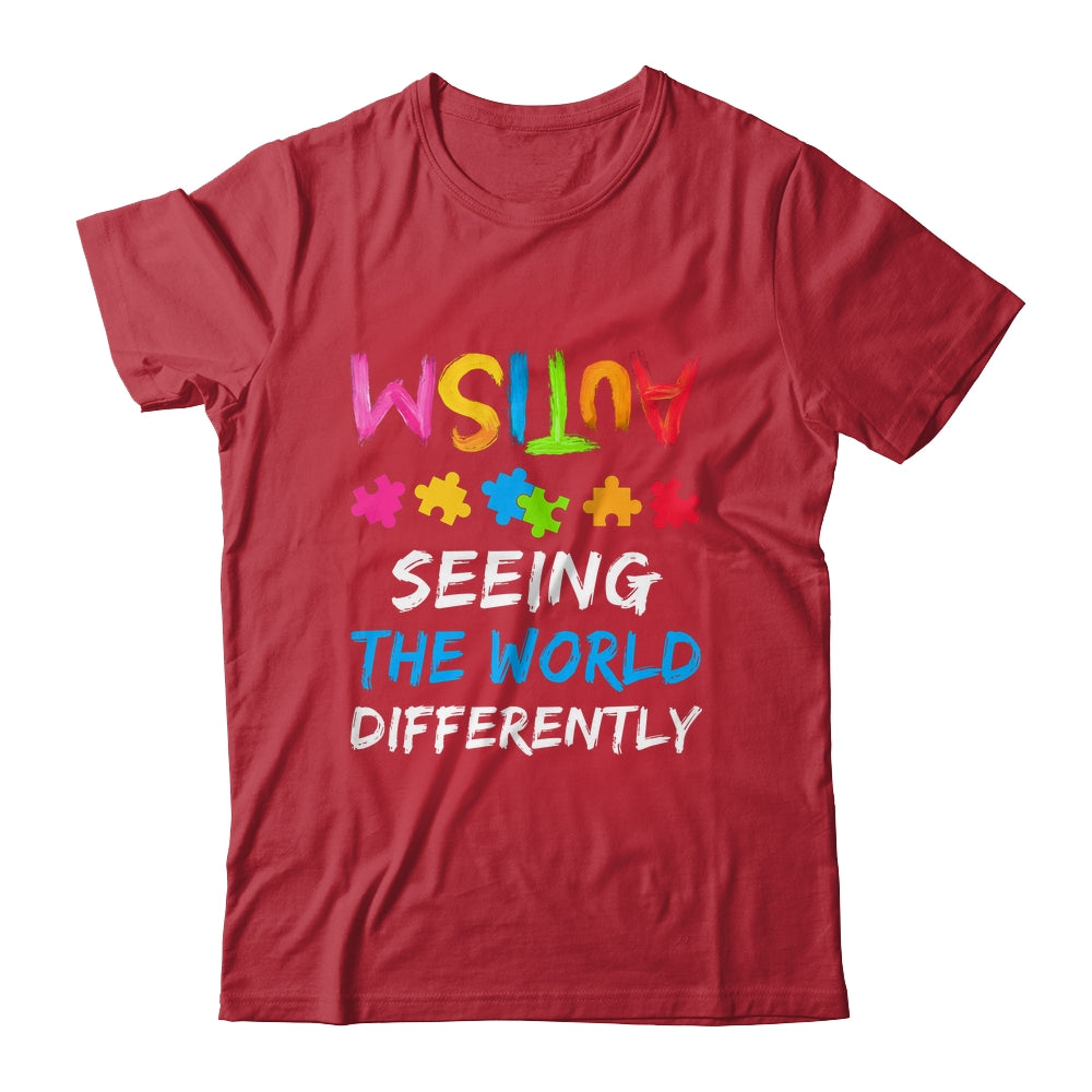 Autism Awareness Month Support Seeing The World Differently Shirt & Hoodie | siriusteestore