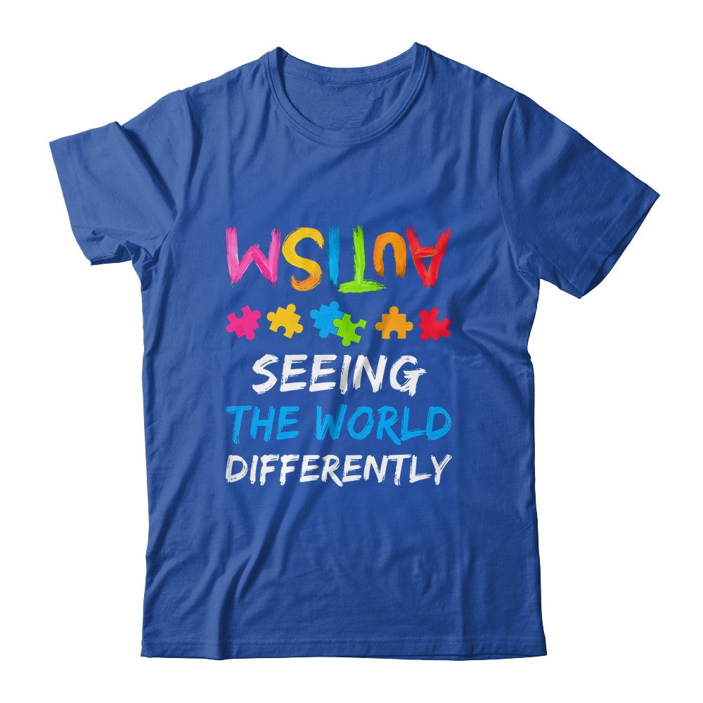 Autism Awareness Month Support Seeing The World Differently Shirt & Hoodie | siriusteestore