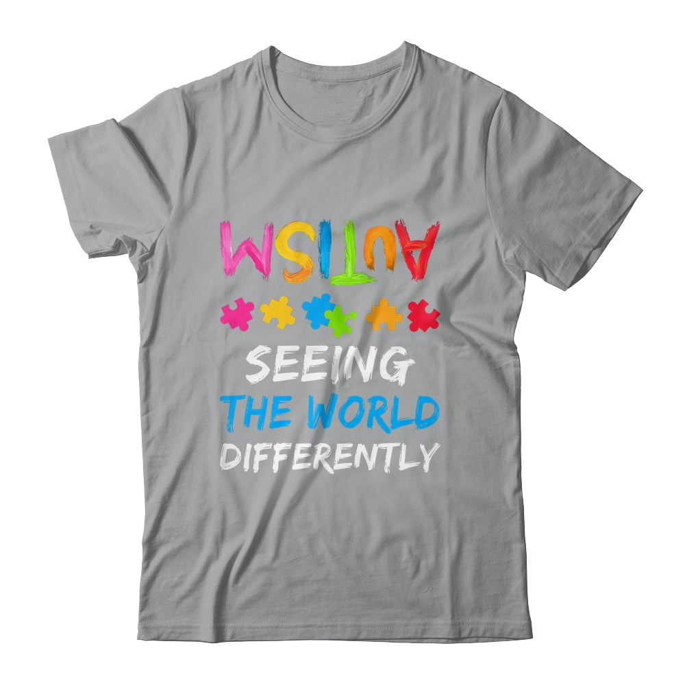 Autism Awareness Month Support Seeing The World Differently Shirt & Hoodie | siriusteestore