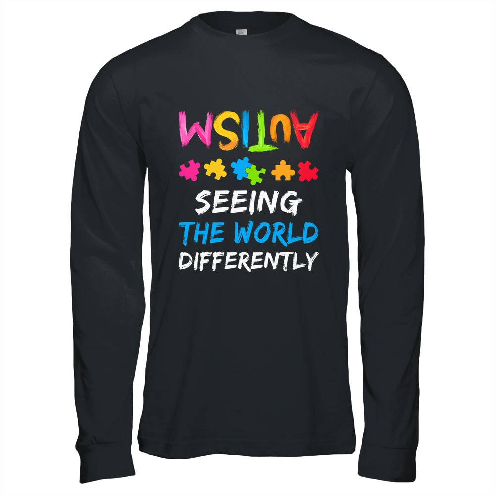 Autism Awareness Month Support Seeing The World Differently Shirt & Hoodie | siriusteestore