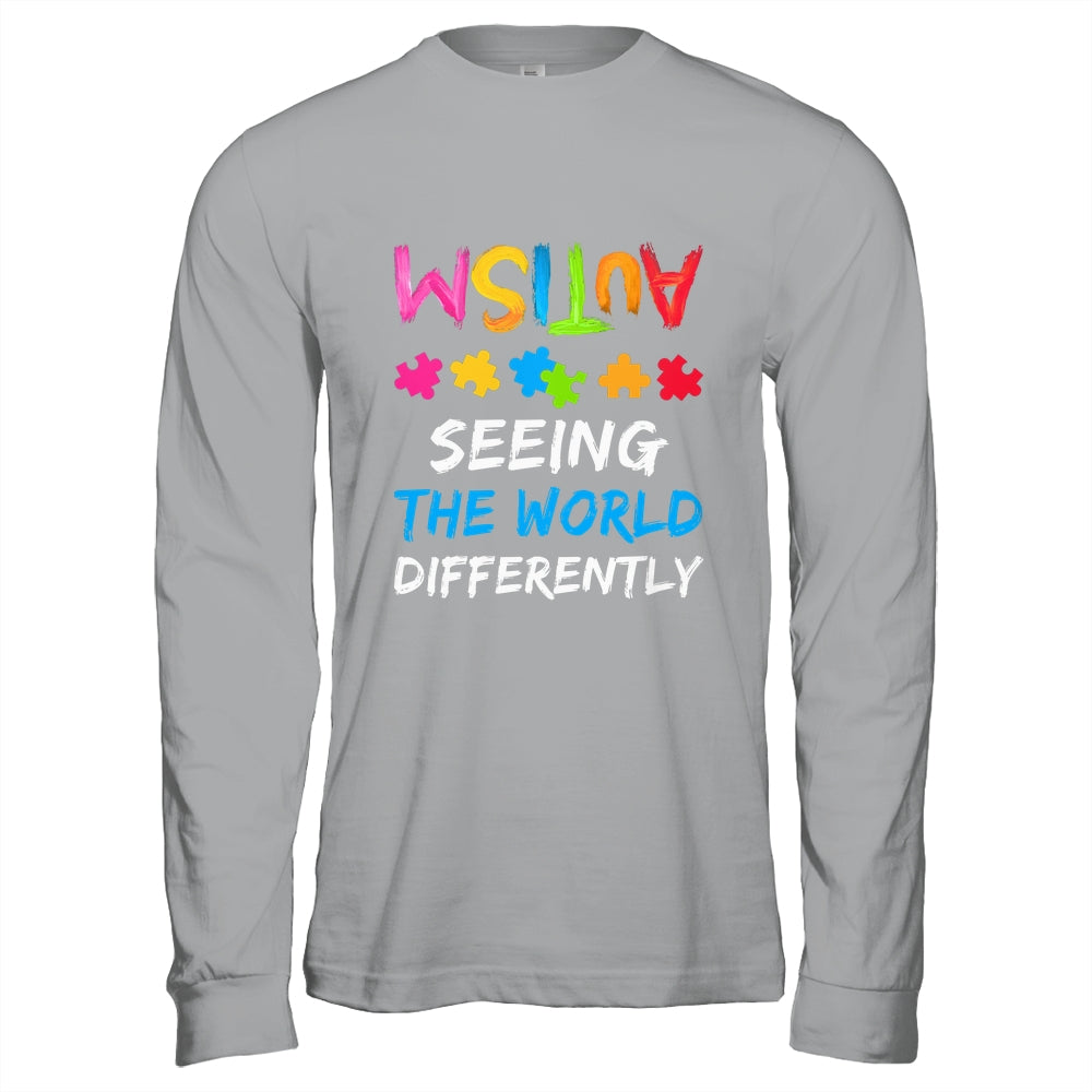 Autism Awareness Month Support Seeing The World Differently Shirt & Hoodie | siriusteestore
