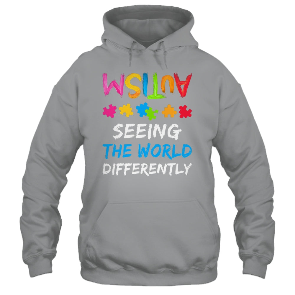 Autism Awareness Month Support Seeing The World Differently Shirt & Hoodie | siriusteestore