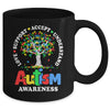 Autism Awareness Month Tree Love Support Accept Understand Mug | siriusteestore