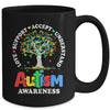 Autism Awareness Month Tree Love Support Accept Understand Mug | siriusteestore